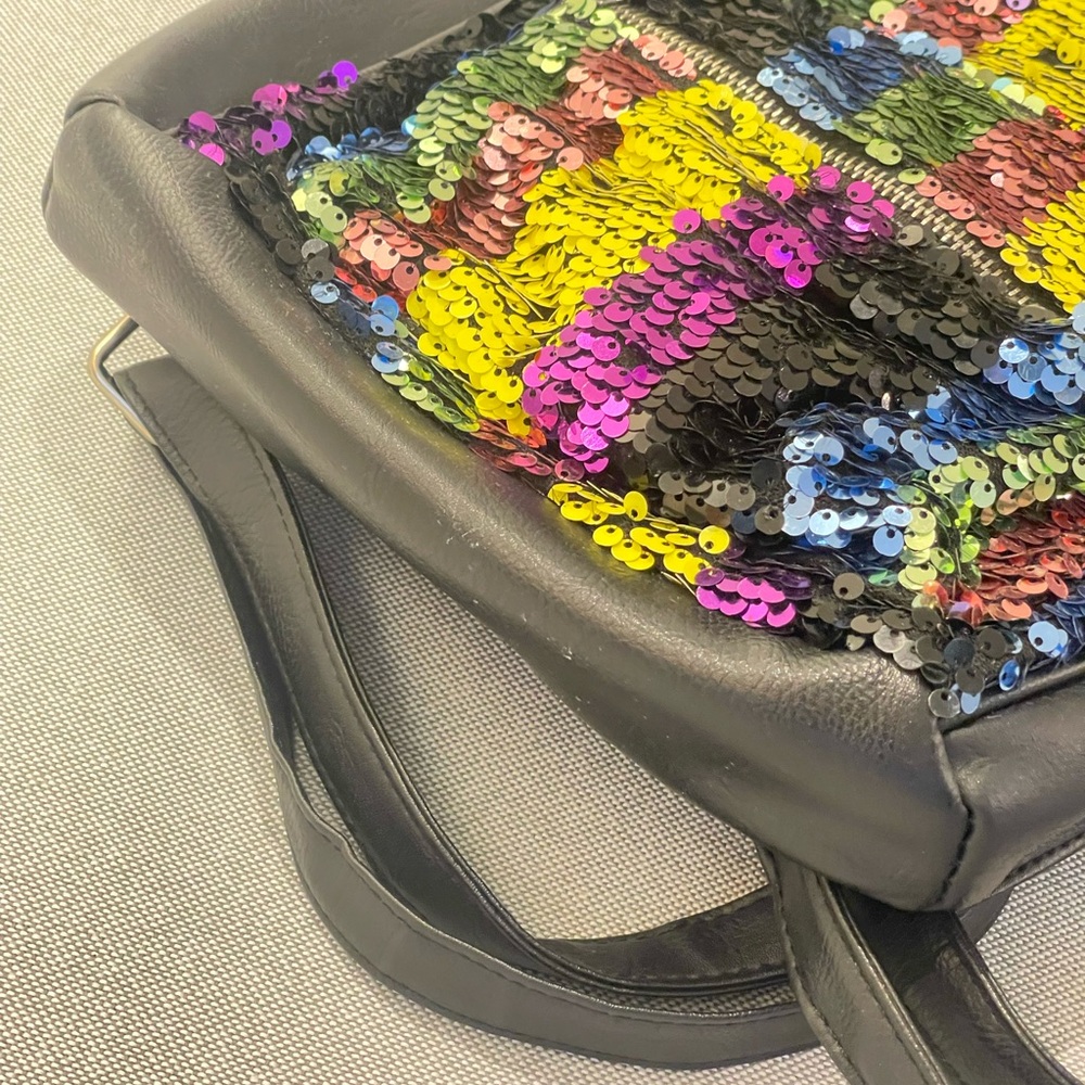 Multicolor Sequin Mini Backpack - image 3